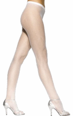 Smiffys White Fishnet Tights Accessory