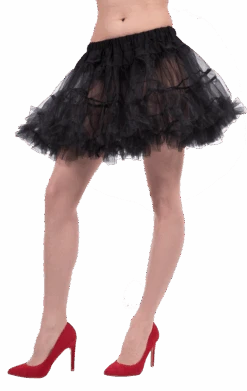 Womens Black Petticoat