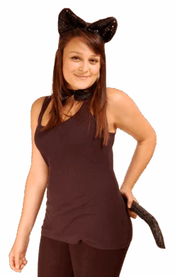 Sequin Cat Costume Accessory Set