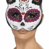 Smiffys Sugar Skull Cat Facepiece Accessory 2 Smiffys Sugar Skull Cat Facepiece Accessory -Smiffys Sale Store 00001377p