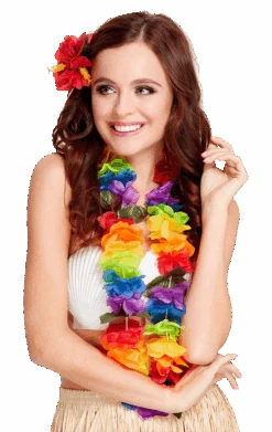 Smiffys Large Rainbow Hawaiian Lei Garland