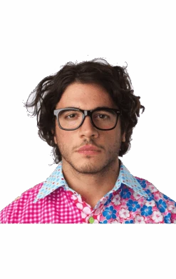 Palmer Black Framed Specs Accessory