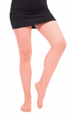 Adult Orange Translucent Tights