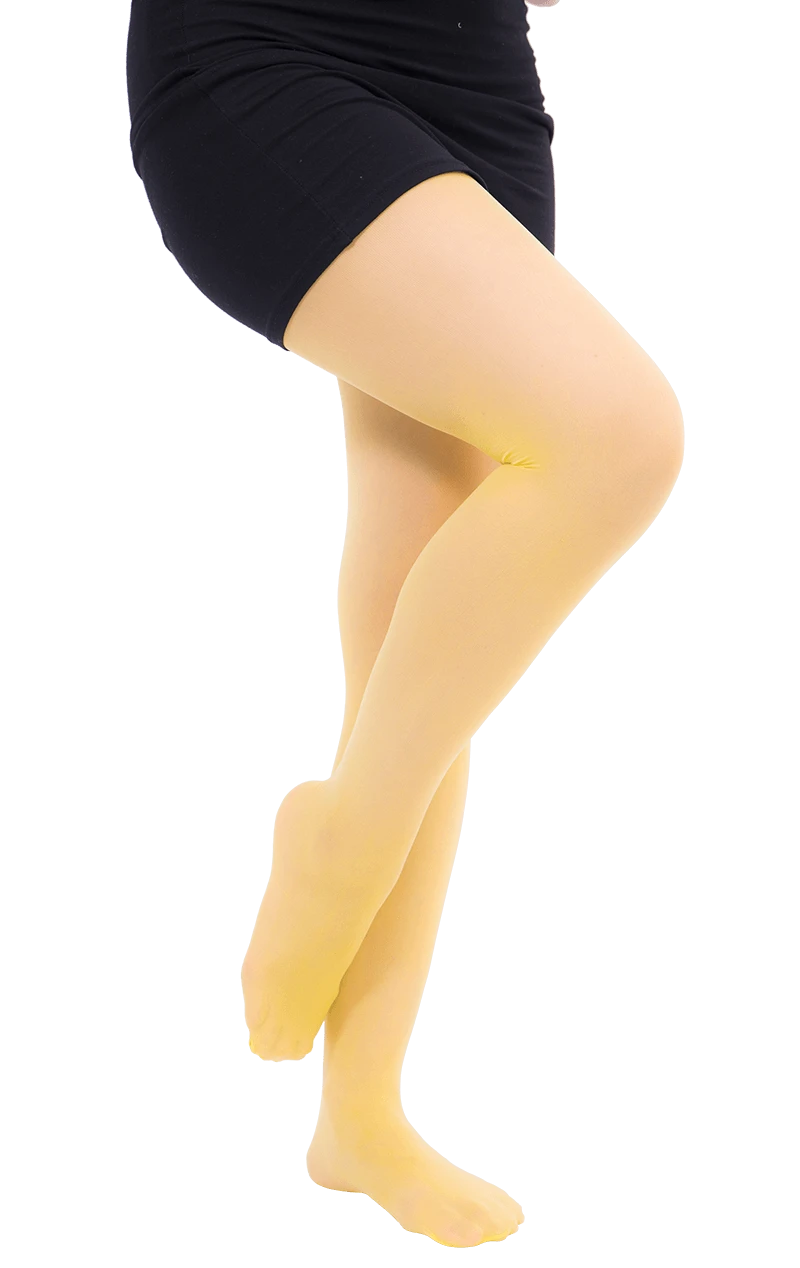 Adult Yellow Translucent Tights 1 Adult Yellow Translucent Tights