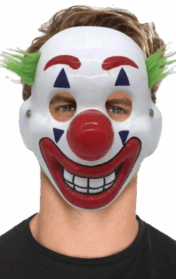 Smiffys Joker Clown Facepiece