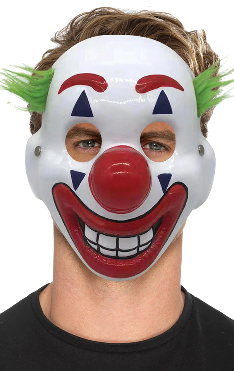 Smiffys Joker Clown Facepiece 1 Smiffys Joker Clown Facepiece