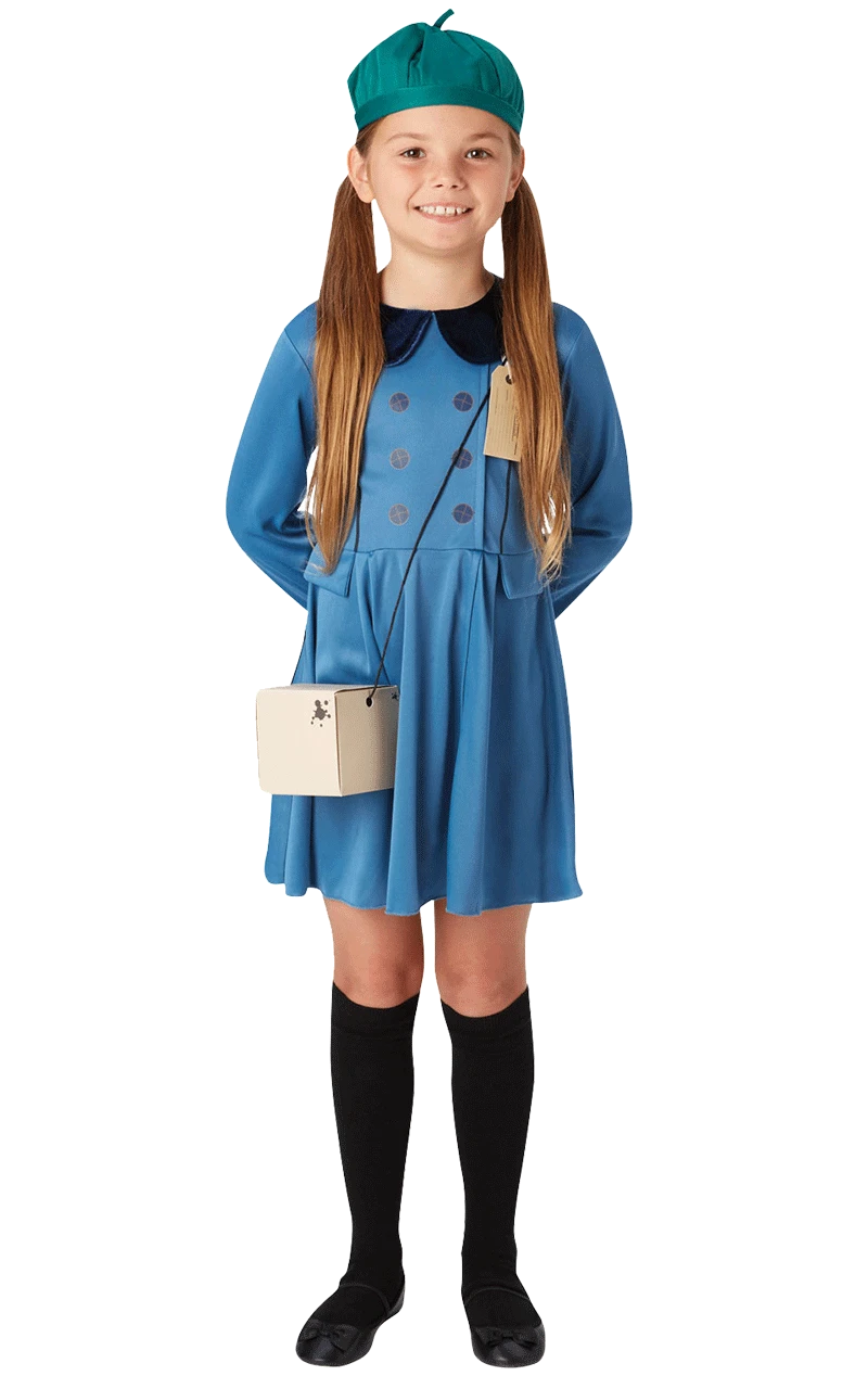 Kids Evacuee Girl Costume 1 Kids Evacuee Girl Costume