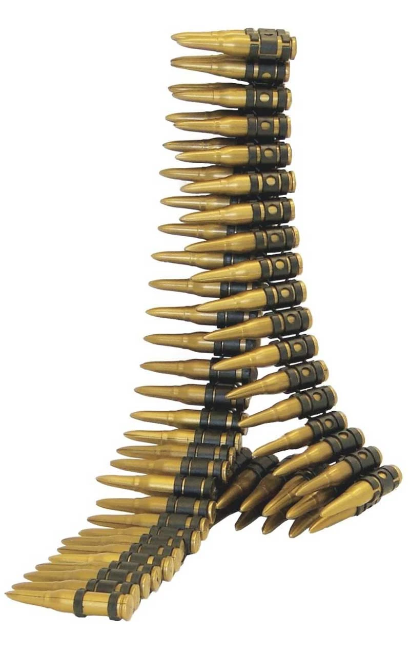 Smiffys Army Ammo Bullet Belt - 150cm 1 Smiffys Army Ammo Bullet Belt - 150cm