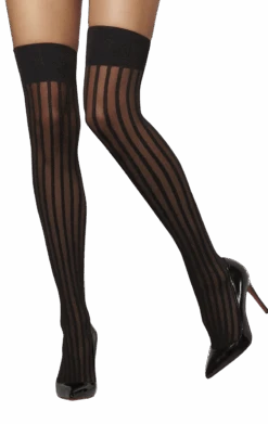 Smiffys Thigh High Stripy Stockings
