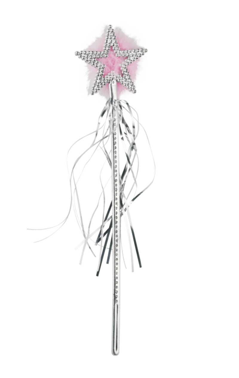Smiffys Silver Star Wand Accessory 1 Smiffys Silver Star Wand Accessory