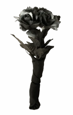 Smiffys Black Corpse Bride Rose Bouquet