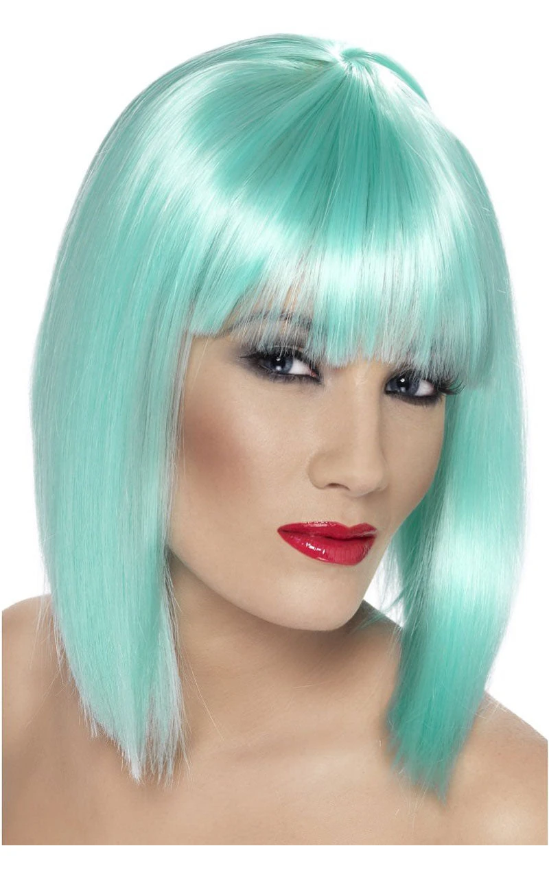 Smiffys Neon Aqua Glam Wig 1 Smiffys Neon Aqua Glam Wig