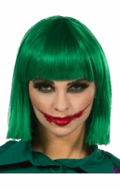 Cindy Emerald Dark Green Wig