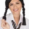 Goth School Girl Plait Wig -Smiffys Sale Store 00005243p