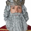 Adult Grey Biblical King Wig And Beard Set -Smiffys Sale Store 00005248p