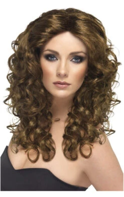 Smiffys Brown Glamour Wig