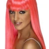 Smiffys Glamourama Wig Neon Pink 2 Smiffys Glamourama Wig Neon Pink -Smiffys Sale Store 00005488p