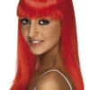 Smiffys Glamourama Wig Neon Red 7 Smiffys Glamourama Wig Neon Red -Smiffys Sale Store 00005519p