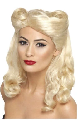 Smiffys 40s Pin Up Wig Blonde