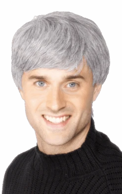 Smiffys Modern Cut Grey Wig