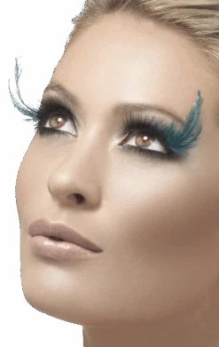 Smiffys Black Feather Plume Eyelashes
