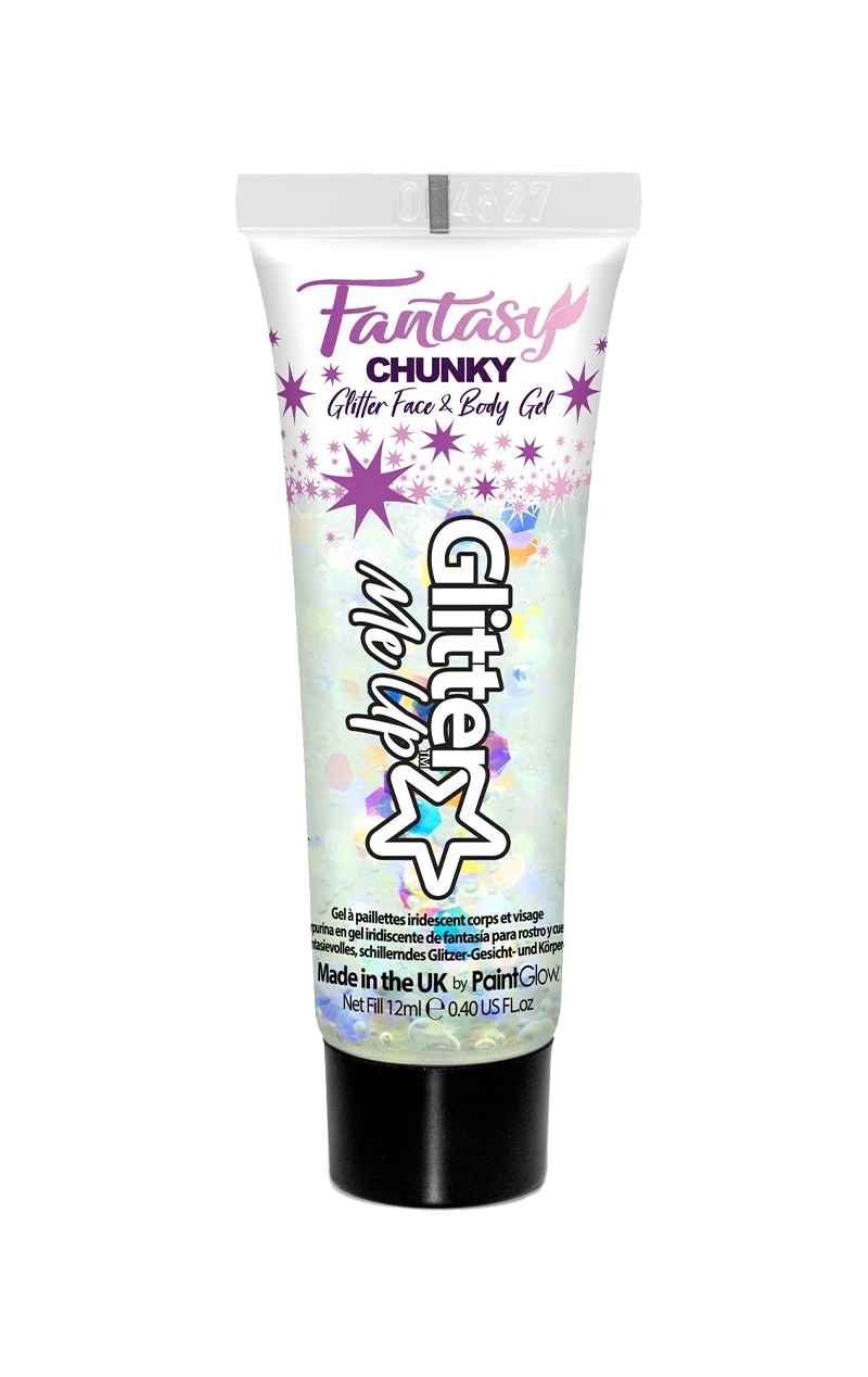 White Iridescent Chunky Glitter Gel 1 White Iridescent Chunky Glitter Gel