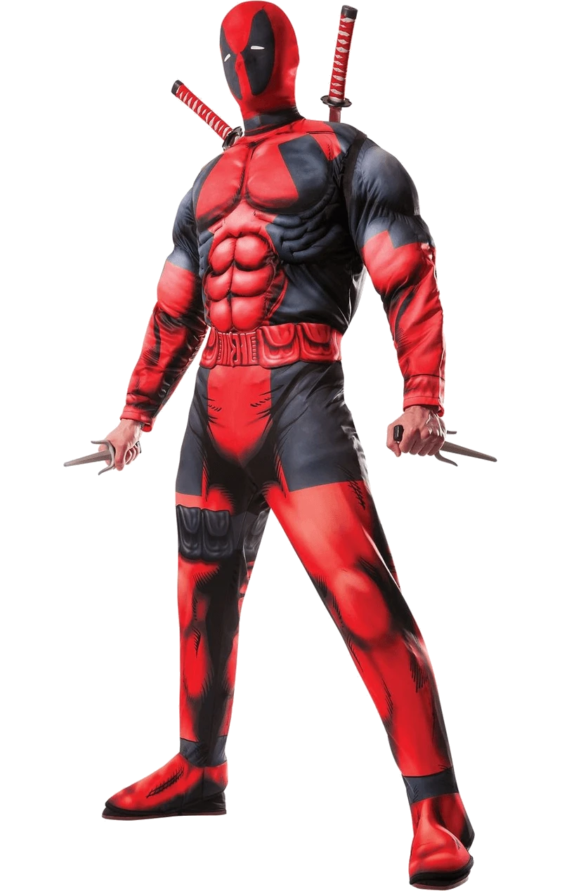 Mens Classic Marvel Deadpool Costume 1 Mens Classic Marvel Deadpool Costume