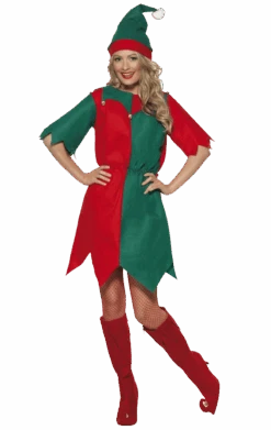 Smiffys Ladies Christmas Elf Costume