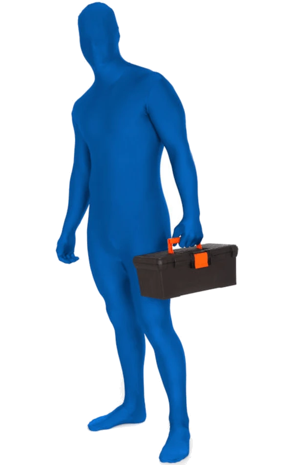 Morphsuit Blue Costume 2 Morphsuit Blue Costume - Image 2