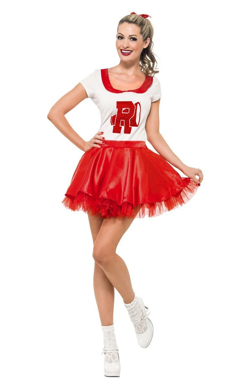 Smiffys Womens Grease Sandy Cheerleader Costume 1 Smiffys Womens Grease Sandy Cheerleader Costume