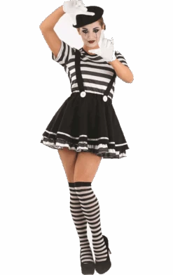 Womens Classic Mime Costume