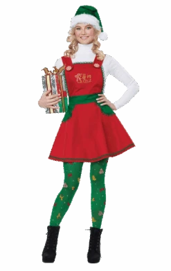 Womens Christmas Elf In Charge Costume
