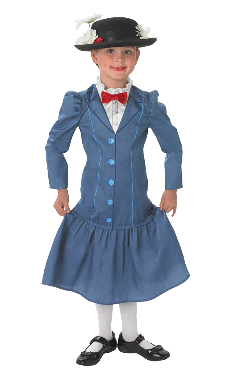 Kids Mary Poppins Costume 2 Kids Mary Poppins Costume - Image 2