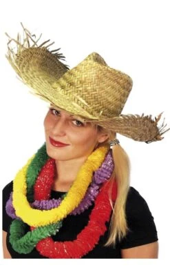 Smiffys Hawaiian Straw Hat