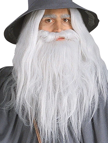 Gandalf Grey Wig & Beard Set 1 Gandalf Grey Wig & Beard Set