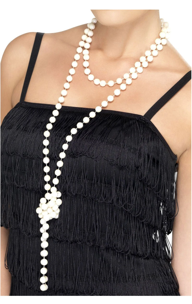 20s White Pearl Necklace 1 20s White Pearl Necklace