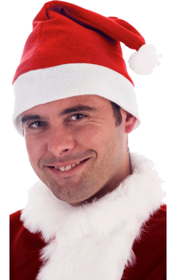 Smiffys Unisex Christmas Santa Hat 2 Smiffys Unisex Christmas Santa Hat - Image 2