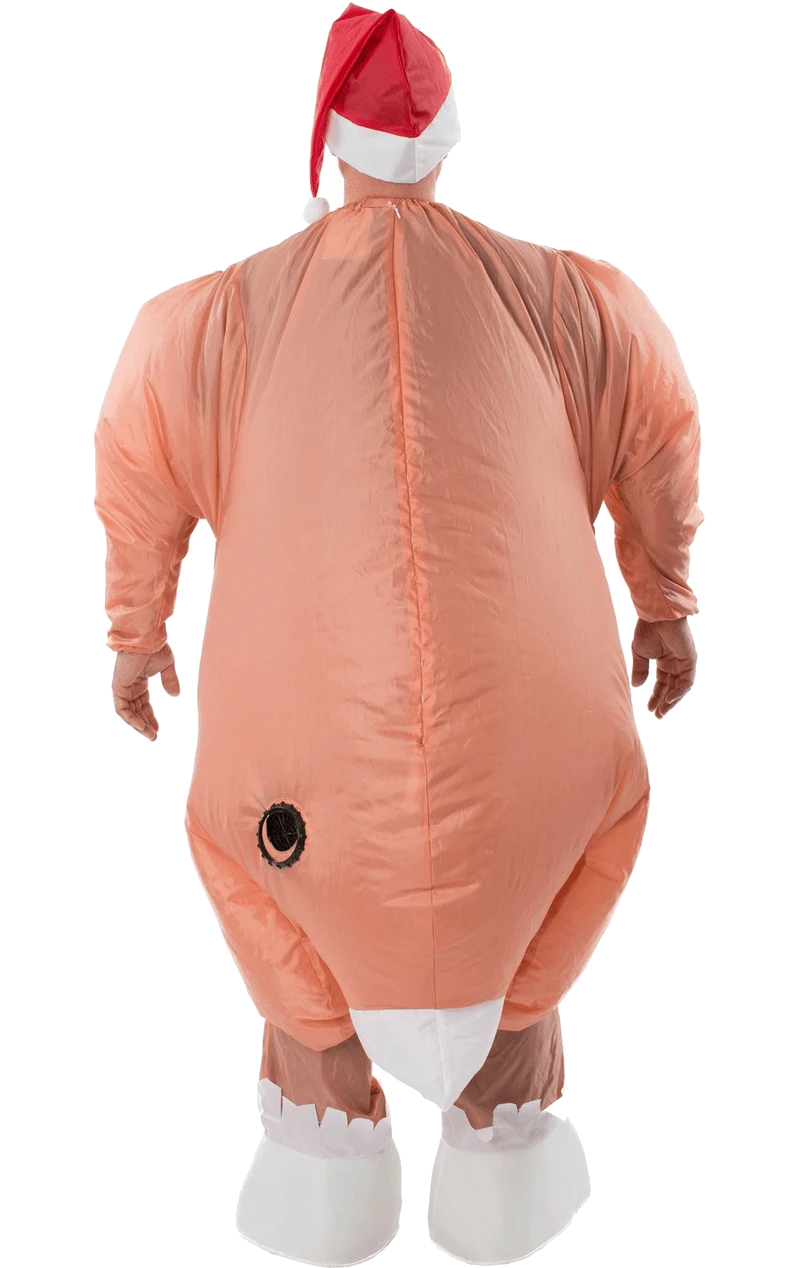 Adult Inflatable Xmas Turkey Costume 3 Adult Inflatable Xmas Turkey Costume - Image 3