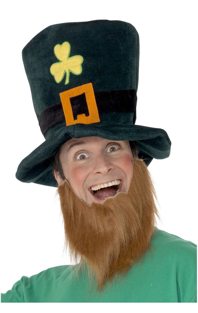 Smiffys Adult Irish Leprechaun Hat & Beard 1 Smiffys Adult Irish Leprechaun Hat & Beard