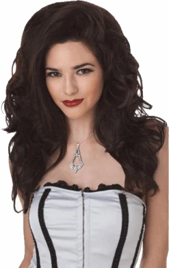 Seductress Long Brown Wig