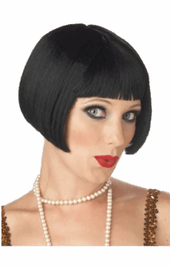 20s Flapper Black Wig