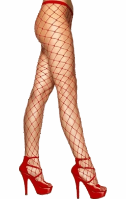 Smiffys Red Oversized Fishnet Tights