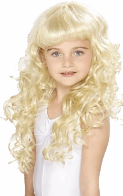Smiffys Kids Blonde Princess Wig