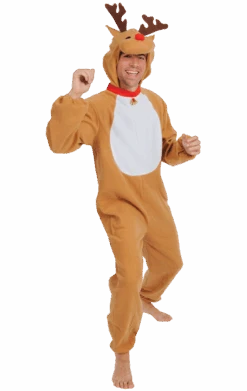 Adult Red Nosed Reindeer Costume