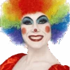 Rainbow Clown Afro Wig 3 Rainbow Clown Afro Wig -Smiffys Sale Store 00011515p