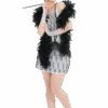 Womens 1920s Silver Flapper Costume -Smiffys Sale Store 00011624p