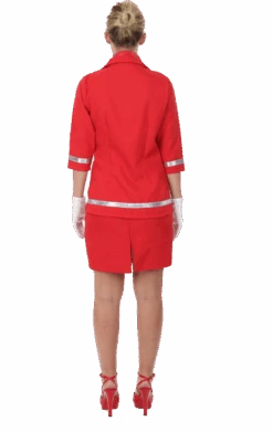 Womens Red Air Hostess Costume -Smiffys Sale Store 00011704a02
