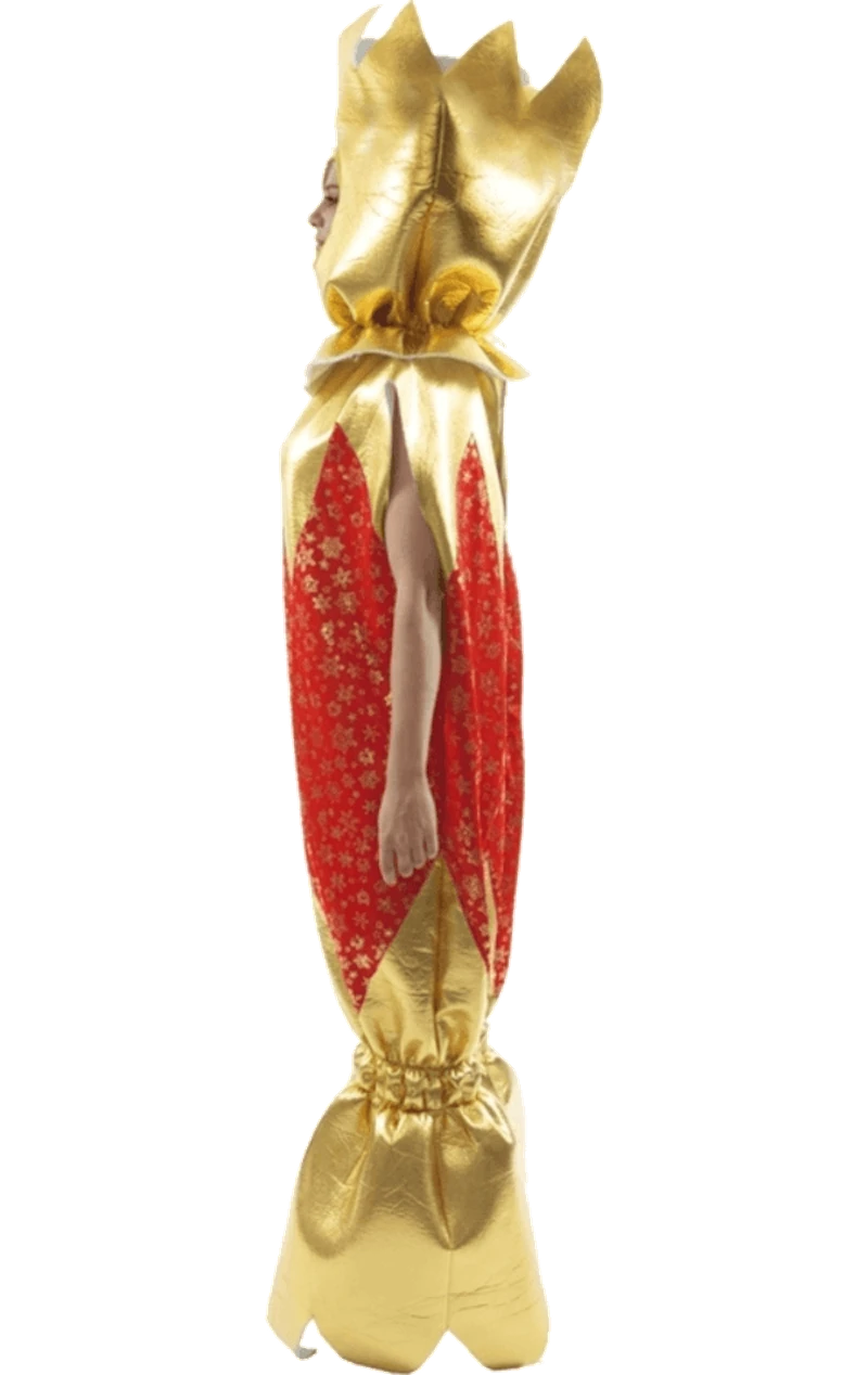 Adult Red Christmas Cracker Costume 2 Adult Red Christmas Cracker Costume - Image 2
