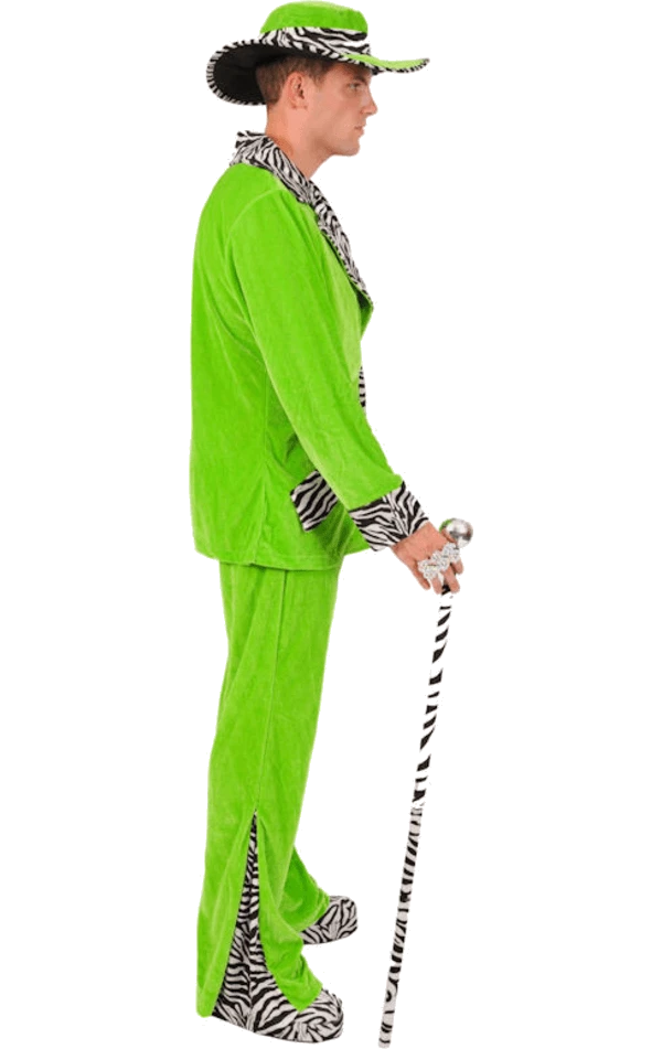 Adult Green Pimp Costume 2 Adult Green Pimp Costume - Image 2