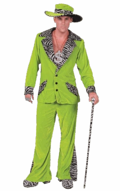 Adult Green Pimp Costume